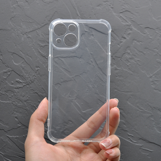 New Fashion Precise Back Camera Drop-proof Protective Phone Cover Transparent Shockproof Phone Case for iPhone 14 13 12 Pro Max