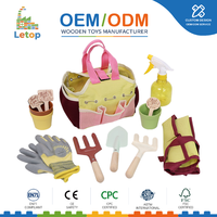 Ensemble d'outils de jardinage pour enfants Montessori, 6 pièces, sac fourre-tout, râteau, truelle, pot de plante, kit d'activités éducatives pour tout-petits, nature