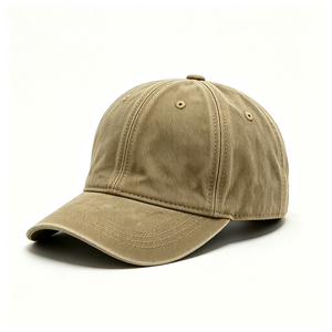 Casquette de baseball non structurée en coton délavé style vintage avec visière courbée, broderie personnalisée en relief pour hommes et femmes, usage quotidien - Product Image 2