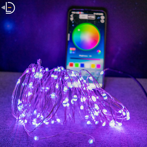 クリスマスミュージックスマートフォンAPPコントロールフェアリーライトUSBLEDストリングライトツリーデコレーション銅線きらめき星空ライト - Product Image 3