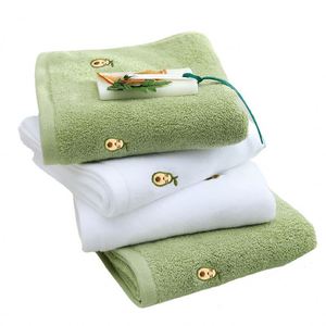 Serviette de bain en coton 100% pur, motif brodé de haute qualité, douce, confortable, très absorbante, serviette de plage - Product Image 2