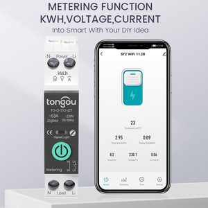 Disjoncteur intelligent Tuya Zigbee avec mesure, protection contre les surintensités et les surtensions, contrôle à distance via application M253 - Product Image 4