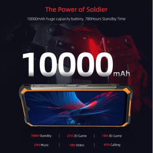 โทรศัพท์มือถือ <span class=keywords><strong>DOOGEE</strong></span> <span class=keywords><strong>S88</strong></span> Pro รุ่นทนทาน แบตเตอรี่ 10000mAh ชิปประมวลผล Helio P70 Octa Core แรม 6GB ความจุ 128GB มาตรฐานกันน้ำกันฝุ่น IP68/IP69K ระบบปฏิบัติการ Android 10 - Product Image 3