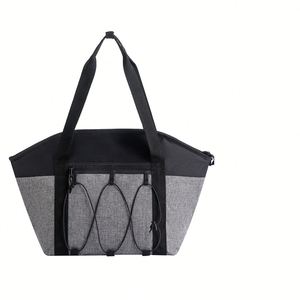 Bolsa de Almuerzo Aislada de Tela Oxford, con Cierre, para Camping, Picnic, Portátil, para 2 Personas, Ecológica, de Gran Capacidad - Product Image 1