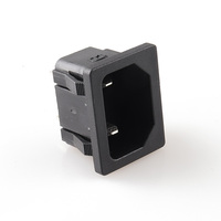 Prise mâle 2 broches LZ-18-2 C18, prise électrique 10A 250V, prise d'alimentation IEC
