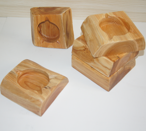 Cenicero de madera de color claro Natural - Product Image 5