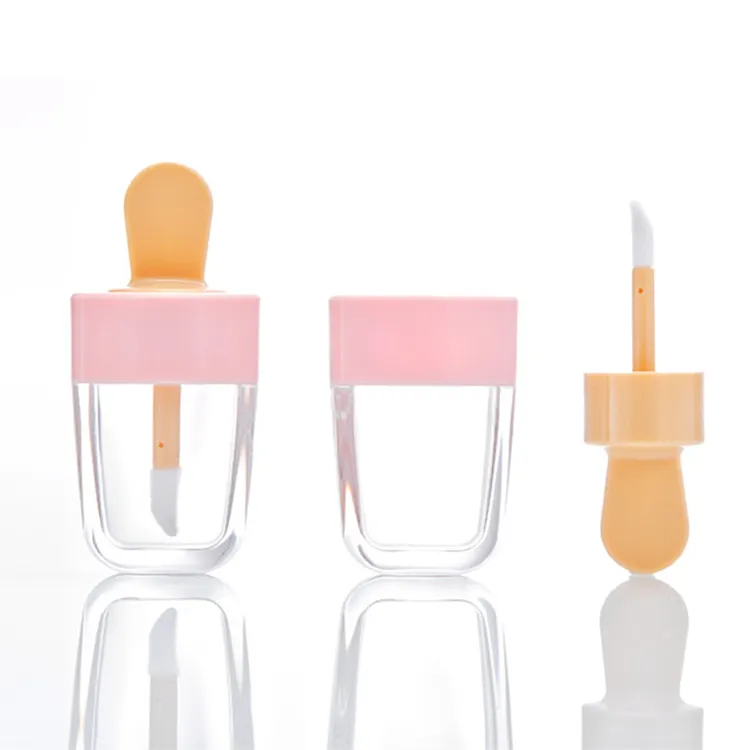 Envase vacío de 10ML para bálsamo labial, tubos vacíos para brillo de labios, con forma de helado, 10ML