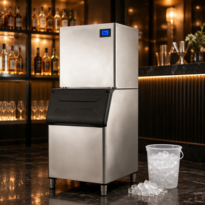 Machine à glaçons commerciale sur pied en acier inoxydable, haute capacité, pour café et pub - Product Image 1