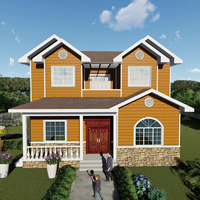 Petite maison Construction immobilier conteneur café préfabriqué 5 chambres Casas Prefabricadas 100m2