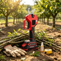 L&P 21V Borstelloze Telescopische Takkenknipper Lithium Accu Hoge Bereik Snoeischaar Set Draadloze Snoeischaar