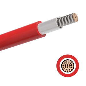 Câbles électriques en cuivre étamé PV1-F-1*<span class=keywords><strong>2</strong></span>.5mm² 1800V, câble en cuivre PVC pour système solaire - Product Image 5