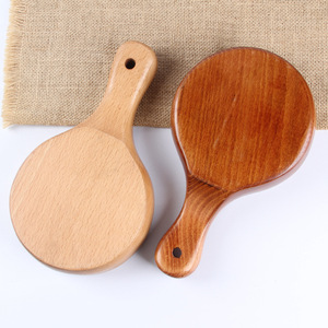 Bol en bois massif de style japonais avec poignée, fait main, multifonctionnel, pour hôtel, alimentation, cadeaux - Product Image 3