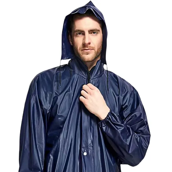 Factory Supply Customized Rain Suit for Men and Women Waterproof Rain Jacket with One Pocket for Traveling and Climbing