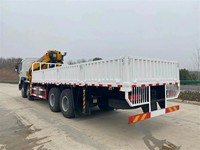 Vente directe usine : Camion benne Howo 8x4 avec grue de levage 350 CV Euro 3, grue montée sur camion, pompe et moteur de boîte de vitesses Zoomlion