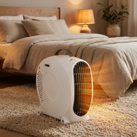 Chauffe-ventilateur de bureau silencieux et économe en énergie Prodigy Mini à chauffage rapide, sans séchage, pour sous la table