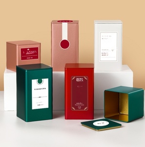 RTS 55*55*43mm 2oz Lata Cuadrada Mini Vacía Colorida para Velas, Envase de Nuevo Estilo con Logotipo Personalizado para 10-20g de Té, Caja Metálica - Product Image 2