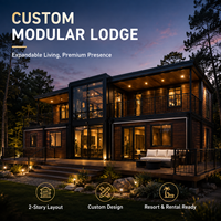 Maisons conteneurs extensibles, maisons modulaires préfabriquées pour usage résidentiel, bureaux et hôtels