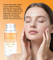 Sérum hydratant en capsules à double phase eau-huile, marque privée d'usine, concentré nourrissant pour le visage au squalane