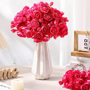 6 pièces <span class=keywords><strong>de</strong></span> fleurs artificielles <span class=keywords><strong>de</strong></span> ranunculus, <span class=keywords><strong>pivoines</strong></span> en soie ultra-réalistes pour bouquets DIY, centres <span class=keywords><strong>de</strong></span> table <span class=keywords><strong>de</strong></span> mariage et décorations intérieures - Product Image 4
