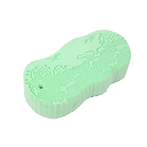 Éponge de bain ovale en PVA imprimée à vagues pour enfants, nettoyage doux - Product Image 3