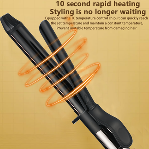 Rizador de Pelo Eléctrico Automático, Rizador Giratorio de Aluminio, Rizador de Pelo en Forma de Flor de Pera, Varita Rizado, Rodillo Ondulador, para Uso Doméstico - Product Image 3