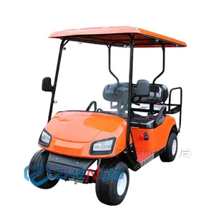 Oranje Kleur Elektrische Off-Road Jacht Buggy 4-zits Golfkar Aangepaste Reis Elektrische Kruidenierswinkelwagen Elektrische Scooters