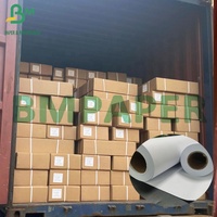 Papel plotter Hi - Bright 20lb 24lb 24 ''* 150 'Papel bond de presentación limpia para impresión de ingeniería