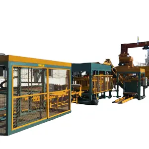 Saving labor professional fully automatic concrete QT6-15 block making hydraulic press for Construction works