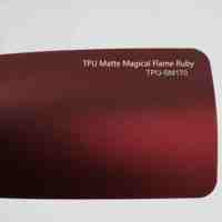 Rouleaux de film PPF couleur TPU pour installation à sec Film de protection de la peinture Film d'emballage de voiture Feuille de changement de couleur TPU Matte Magical Flame Ruby
