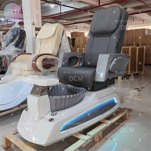 2025 nouveau modèle Pedi chaise Massage + pied + bain + chaise gris Spa chaise de pédicure avec Massage et lumières bassin à bulles - Product Image 4