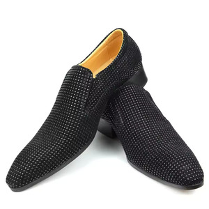 Mocasines de moda de un solo paso estilo clásico con punta en pico para la temporada de otoño, zapatos formales de lujo hechos a mano para hombre - Product Image 3