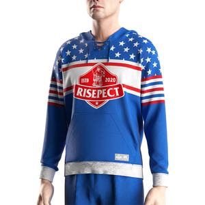 Fabricante de Uniformes Deportivos para Hombre, Manga Larga, Cuello en V, Bordado, Sublimado, Estilo Vintage, Jersey de Hockey con Capucha, Venta al Por Mayor - Product Image 5