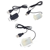 Mini pompe à eau submersible horizontale 3V DC, 3W, modèles verticaux disponibles, compatible USB 45V/5V/6V, pour fontaine