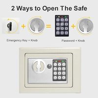25E Mini Metall Stahl Safe mit elektronischem Schloss Wand montierter kleiner Safe für Zuhause/Büro/Fitness studio für Schmuck und wichtige Gegenstände