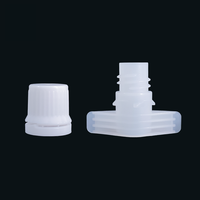 Bouchon à vis en plastique PE de 9,6 mm avec bec verseur, anti-fuite et inviolable, pour sachets de sauce tomate, salades et contenants de nourriture liquide