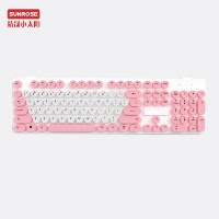 Desain mesin tik Retro Punk baru ukuran penuh 104-kunci kabel USB tahan air Keyboard proyeksi 896 Laptop pasang antighosting
