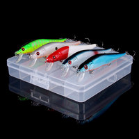 5 pièces/boîte 14cm 19g dur plasticminnow leurre de pêche basse natation méné leurre pour eau de mer eau douce pêche leurre Kit