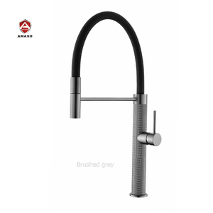 Rubinetto da Cucina AMAXO di Lusso Moderno a Leva Singola in Ottone Montato sul Piano <span class=keywords><strong>con</strong></span> Doccetta Estraibile - Product Image 3
