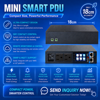 PDU C19 con Medición de Energía, Distribuidor de Energía para Centro de Datos, Tira de Alimentación PDU, Unidad de Distribución de Energía PDU, PDU con Control Remoto Inteligente