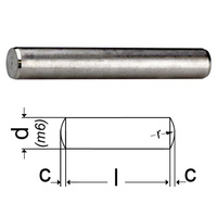 M1-M10 Zylindrischer Positionierungsstift aus 304 Edelstahl, Fester Schaft, Massiver Stiftführungsdübel