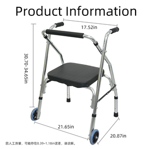 Sedia a Rotelle a 2 Ruote per Disabili, Forniture Terapeutiche, Dispositivi di Assistenza per Riabilitazione - Product Image 6