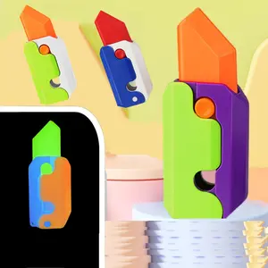 2023 hot sale 3D Printing Fidget Knife Toy, Carrot Toy Knife, Plastic Fidget Toys Sensory Toys Anxiety Stress Relief Toy