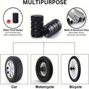 Tappi Valvola Pneumatici in Alluminio di Alta Qualità Kaiku, Accessori per Auto Sportive, O-Ring, Logo Personalizzabile - Product Image 3