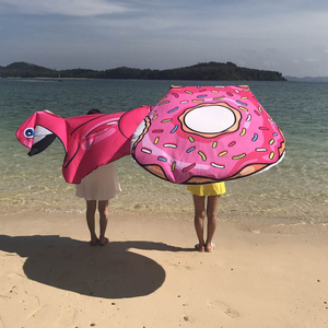 Enfants épais Imprimé En Gros Pas Cher Logo Imprimé Serviettes de Plage Rondes En Microfibre Toalla Playa Redonda - Product Image 5