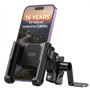 Support de téléphone pour scooter Lamicall BP10, installation facile, fixation sur rétroviseur, verrouillage en une seconde, support à dégagement rapide pour les sports de plein air - Product Image 1
