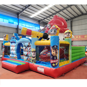 Casa Inflable con Tobogán para Fiestas Infantiles con Temática de Perros de Rescate, Material de PVC, Fácil de Instalar y Tamaño de 7x6 m - Product Image 2