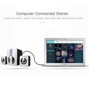 Nouveau produit 35mm 1M Nylon tresse amplificateur Aux Cord pour voiture téléphone tablette <span class=keywords><strong>casque</strong></span> plus fort Audio câble d'extension - Product Image 5