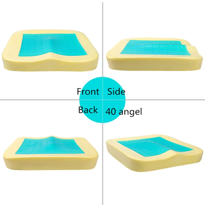 Kingworth Coussin de siège orthopédique en mousse à mémoire de forme carrée pour l'été pour voiture, hôpital et maison - Product Image 6