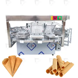 Cono de helado de máquina de fabricación de huevo galleta máquina de rollo