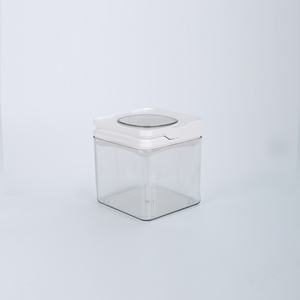 Clear Plastic PET Food Storage Container Locking Lids <strong>Snack</strong> Airtight Jars for <strong>Meal</strong> <strong>Prep</strong> Herbs Coffee Tea Storage Kitchen - Product Image 2